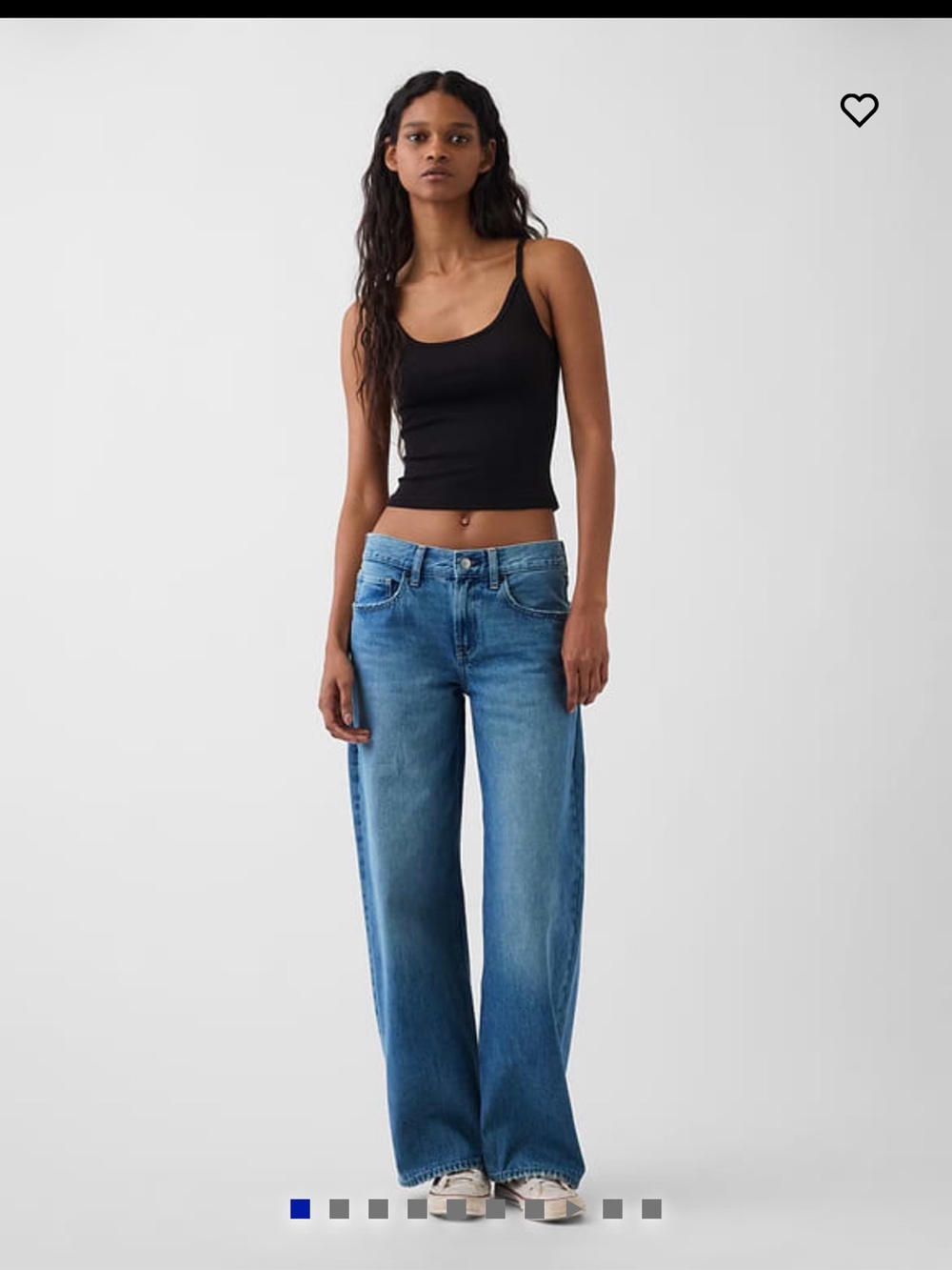 Gap x hailey beiber low rise loose denim